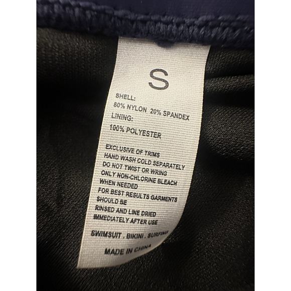 NEW Bikinx Tankini 2 Piece Swimsuit Size XS/S Bathing Suit Blue White Polka Dot - Picture 13 of 13